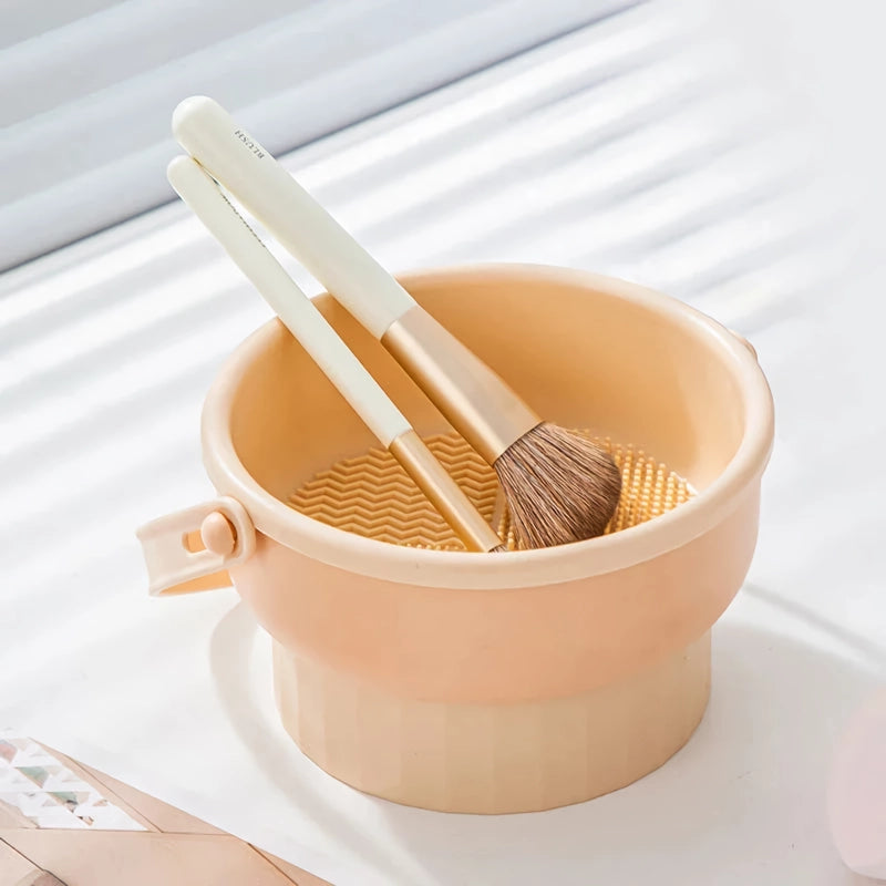 Silicone Makeup Brush Cleaner and Drying Bowl