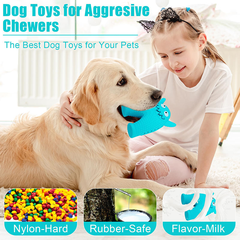 Durable Squeaky Dog Toy for Aggressive Chewers