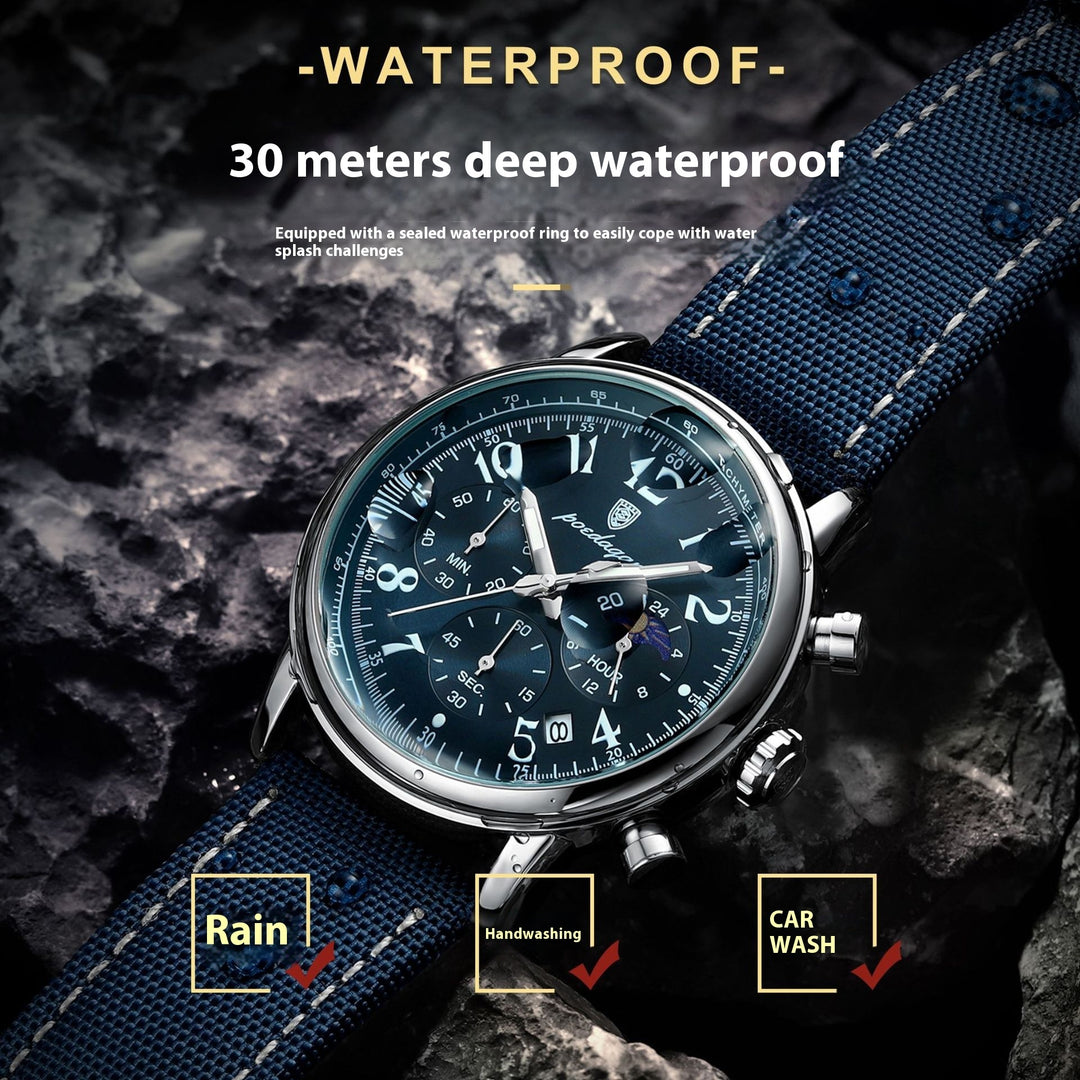 Multi-functional Waterproof Fashion Quartz Watch