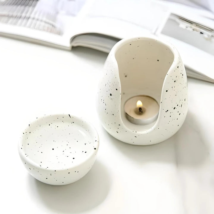 Nordic Style White Porcelain Essential Oil Burner