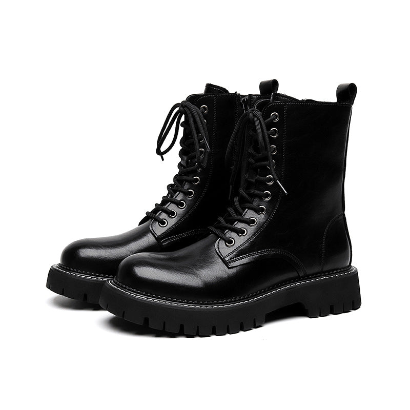 Autumn Winter Men’s Vintage Leather Ankle Boots