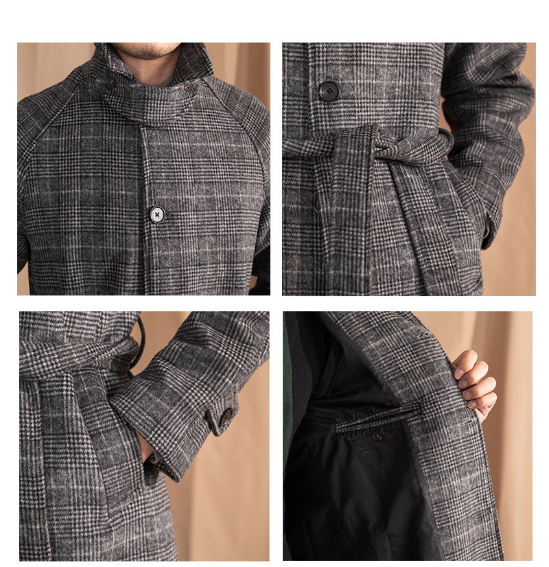 Men's Wool Warm Mid-length Coat