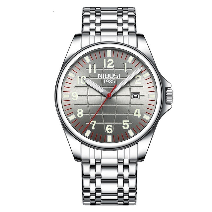 Fashion Simple Stainless Steel Men's Watch Luminous Waterproof