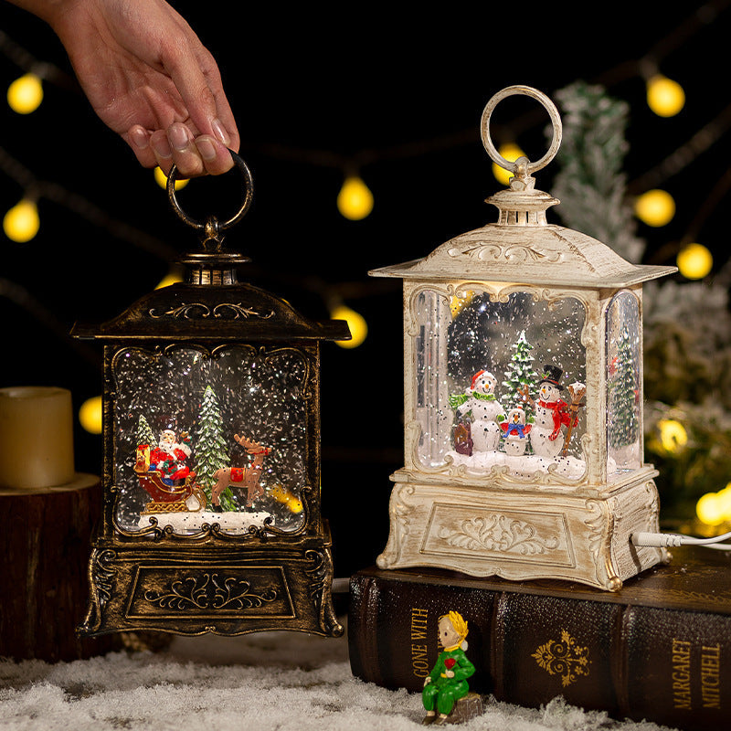 Christmas Crystal Ball Music Box Decoration