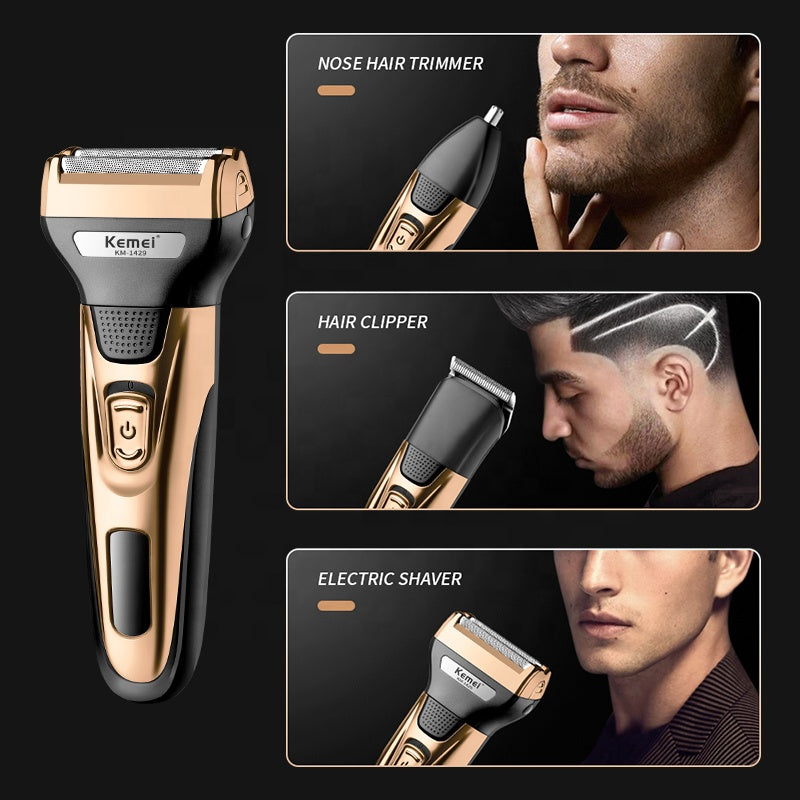 3-in-1 Electric Shaver and Hair Trimmer