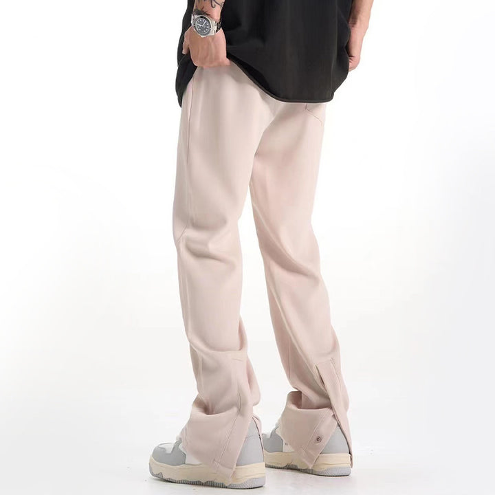 American-style Retro Back Slit Breasted Casual Suit Pants