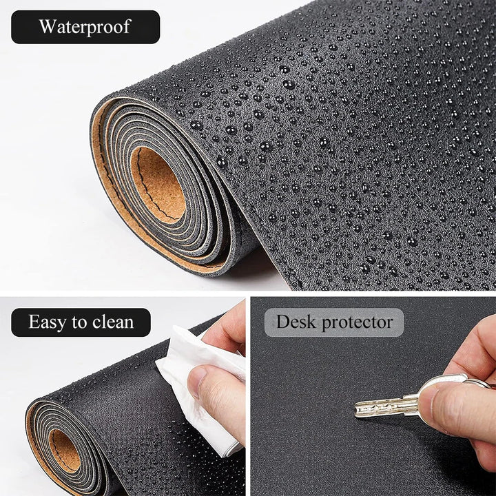 Double-Sided Cork Leather Desk Mat