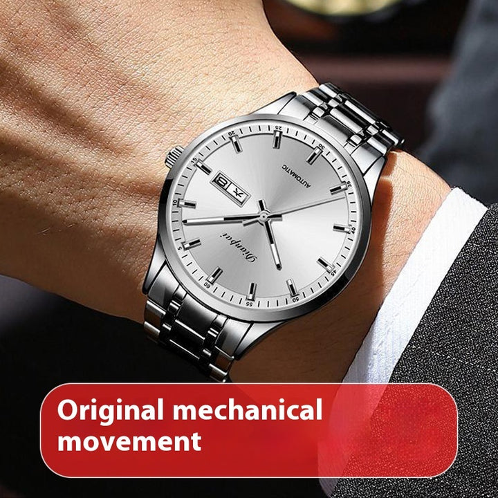 Men's Automatic Steel Belt Waterproof Luminous Mechanical Watch