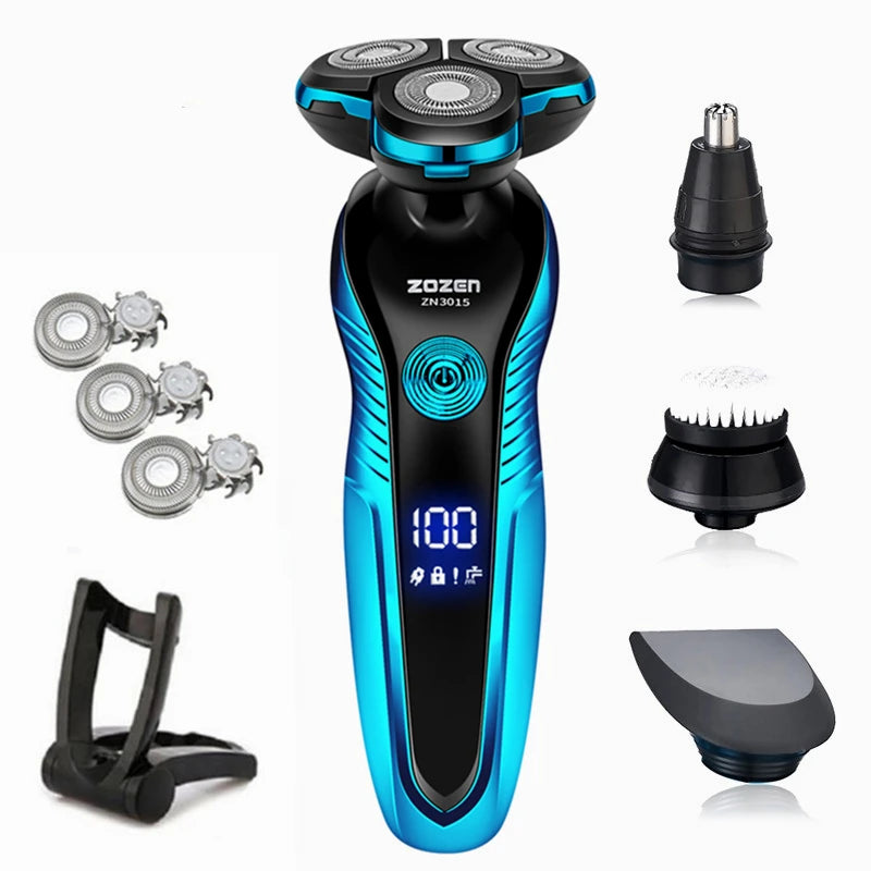 Rechargeable Electric Shaver & Beard Trimmer for Men