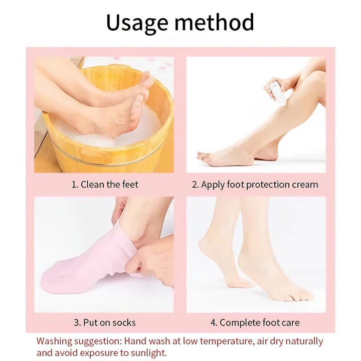 Silicone Moisturizing Gel Socks for Soft and Smooth Feet