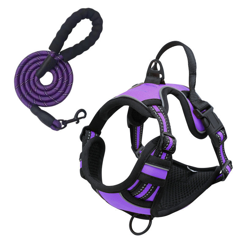 Reflective Adjustable Dog Harness and Leash Set