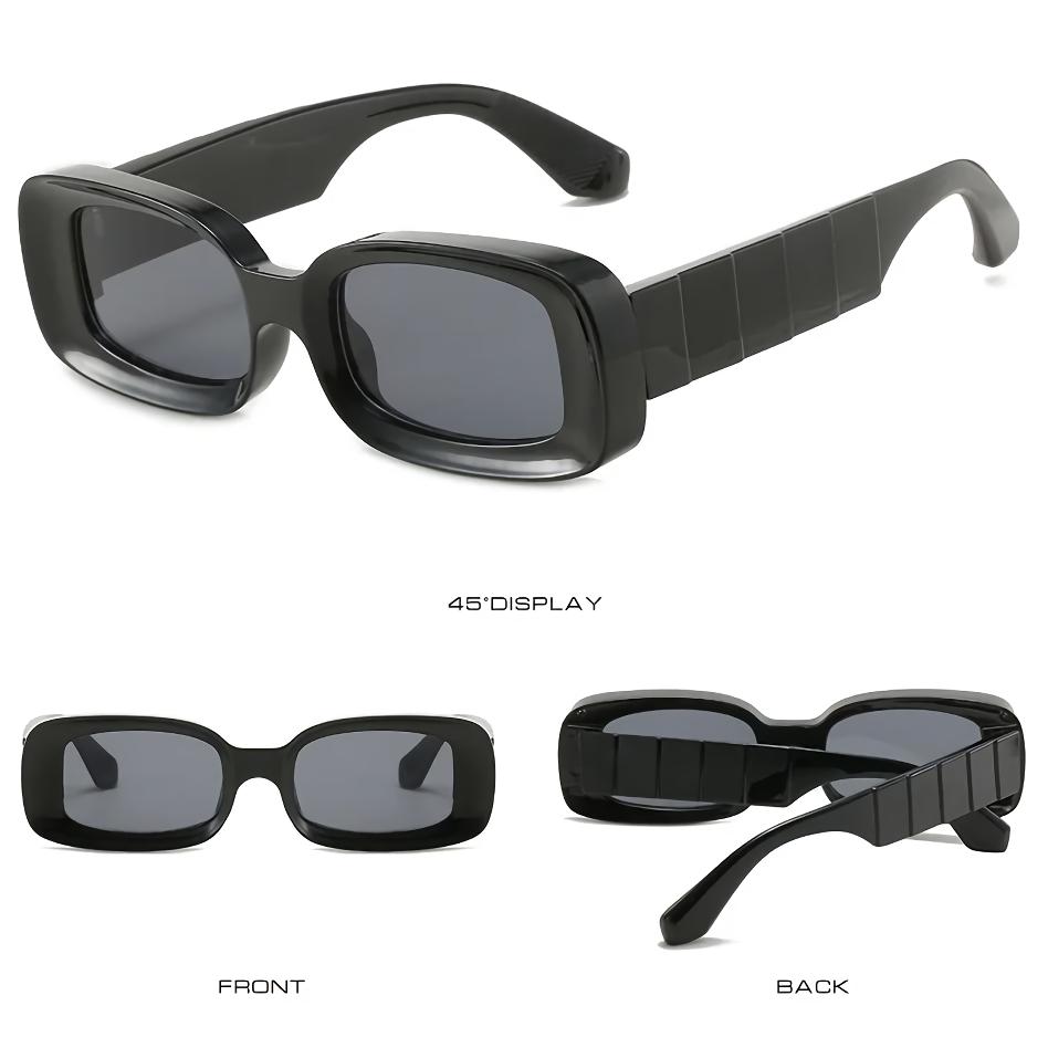 Stylish Plastic Clear Retro Sunglasses