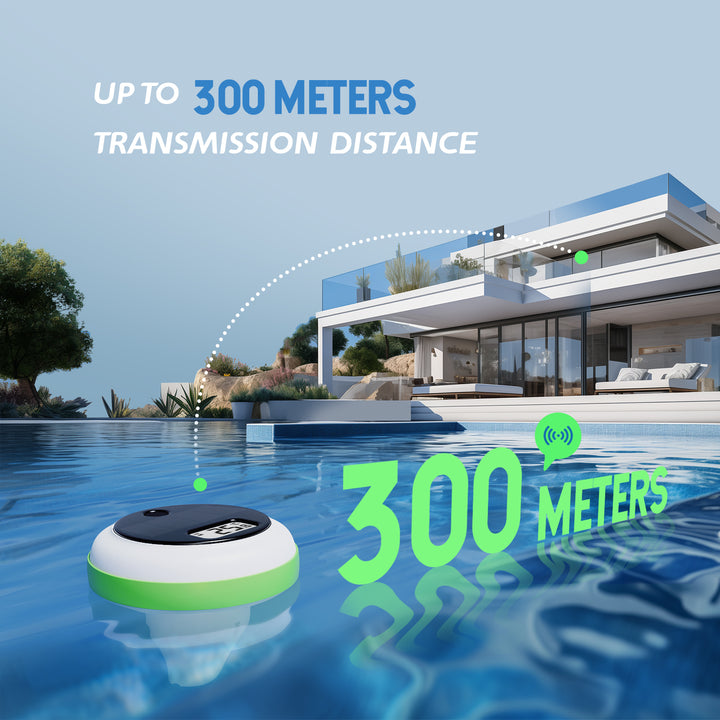 Solar Wireless 300m Range Floating Pool Thermometer Set