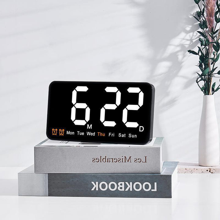 Simple Large Screen Hanging With Temperature Multi-purpose Alarm Clock