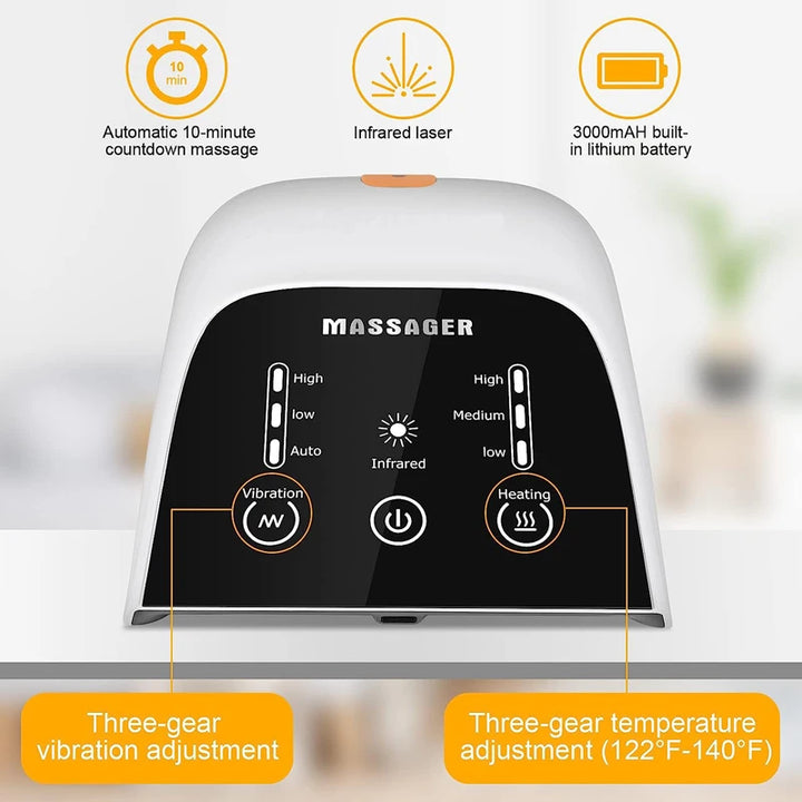 Infrared Heat & Vibration Knee Massager for Pain Relief and Injury Recovery