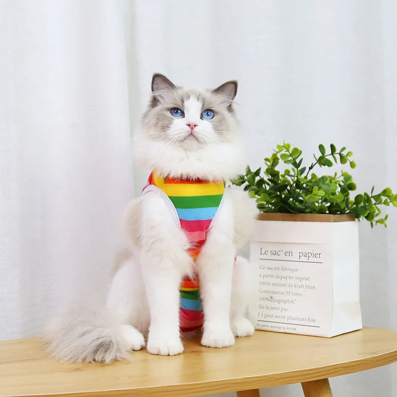 Breathable Elastic Cat Weaning Vest