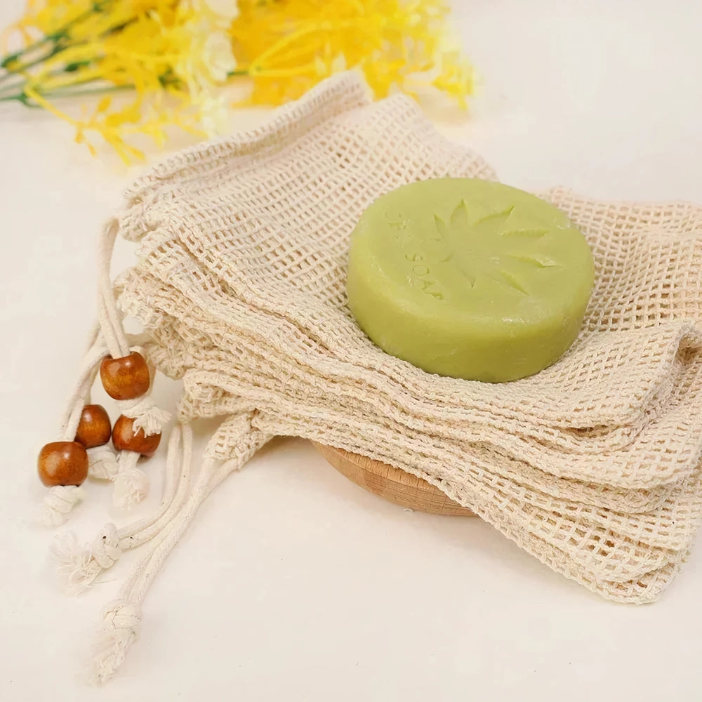 Natural Sisal Soap Bag Exfoliating Soap Saver Pouch Holder