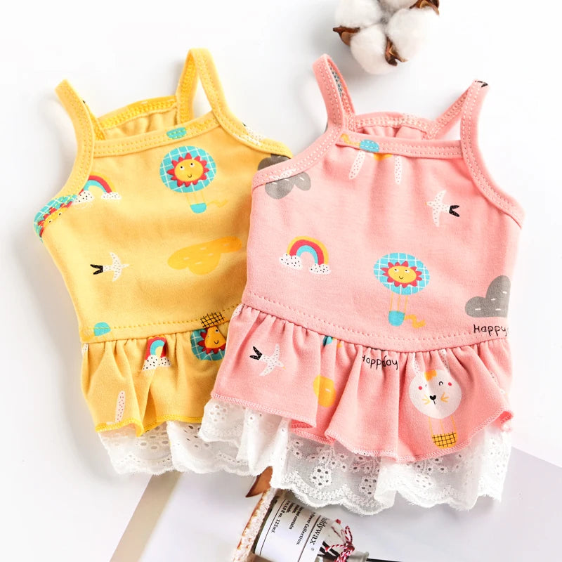 Charming Summer Pet Dress for Small Dogs & Cats