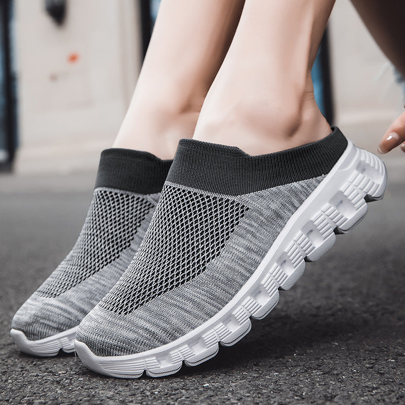 Flyknit Slip-on Loafers Sock Mesh Breathable Trendy Sports Casual Shoes