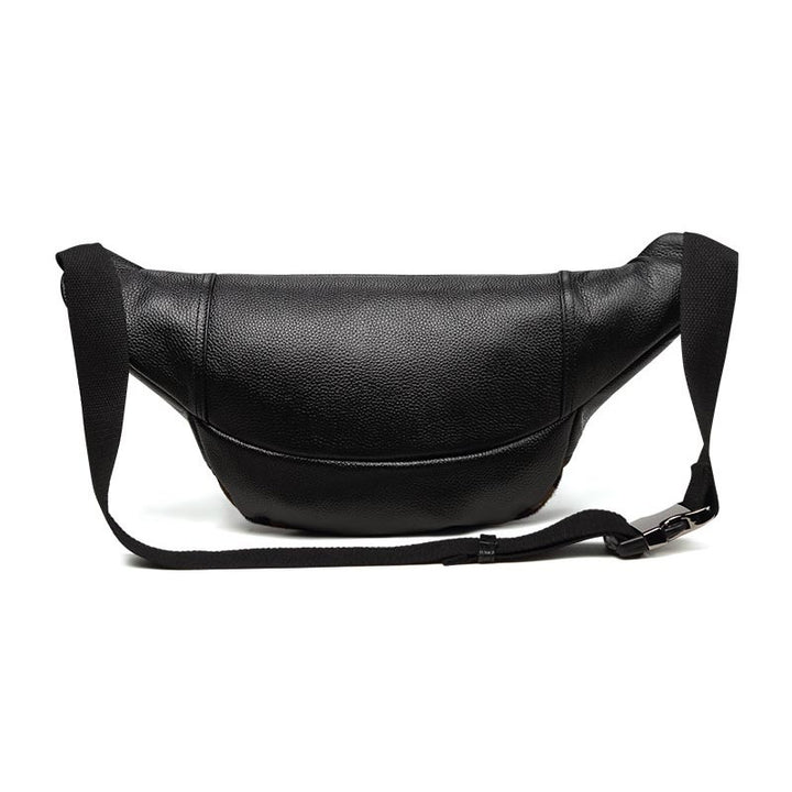 Leather Men's Multifunctional Sports Chest Bag