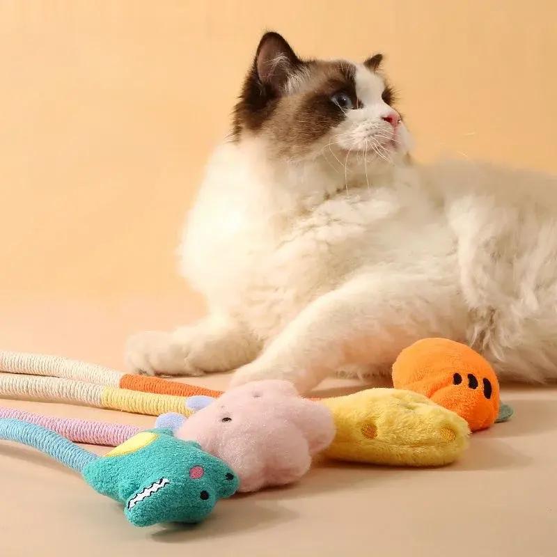 Interactive Cat Mint Teasing Stick - Teeth Cleaning Toy for Cats