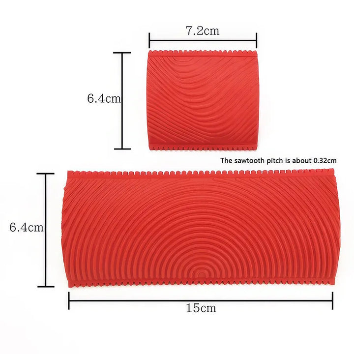 DIY Wood Graining Rubber Roller Set for Wall Painting and Home Decoration