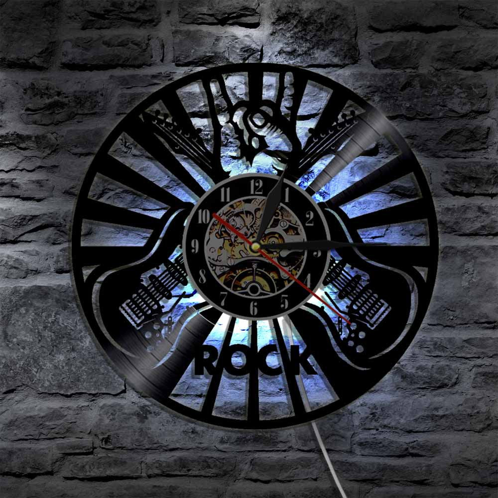 Rock Music Party Vinyl Clock Home Decoration Wall Art