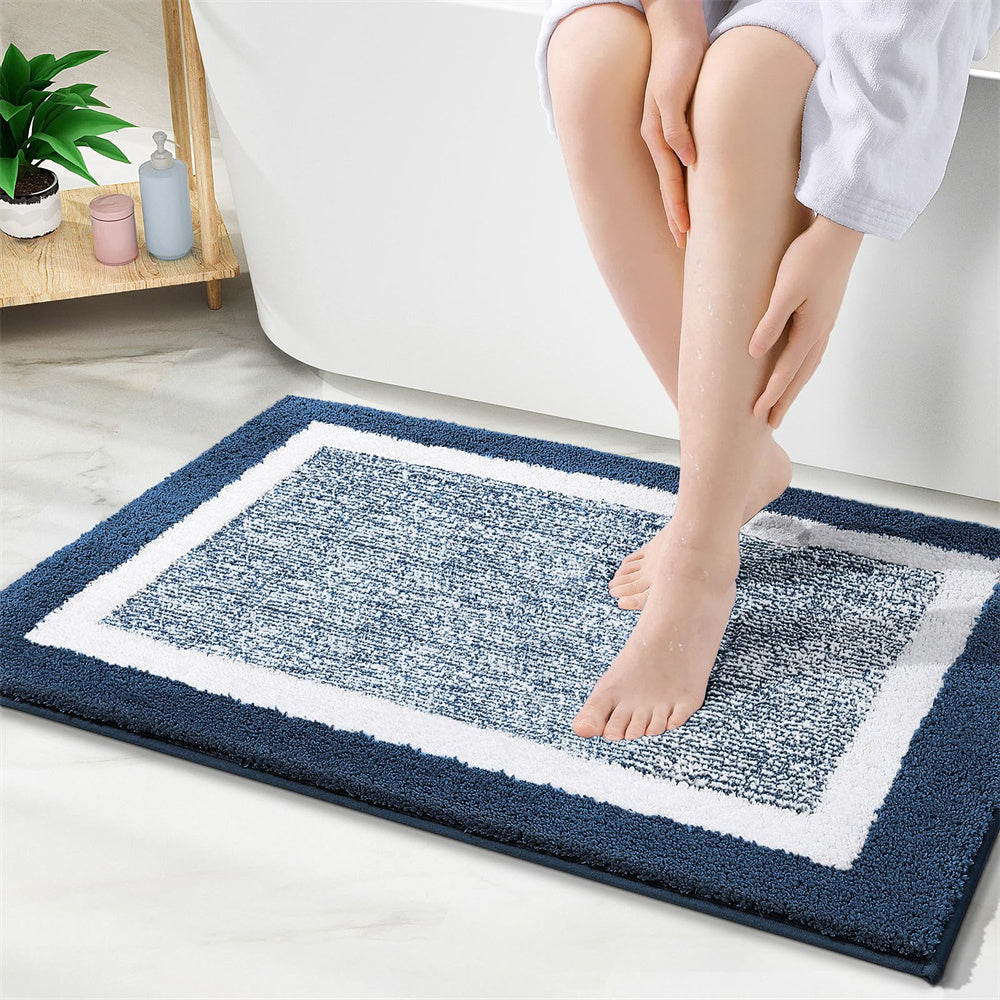 Extra Soft & Absorbent Bathroom Rug Mat - Washable Non-Slip Carpet for Bathroom Floors