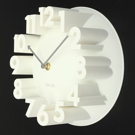 3D digital mute wall clock