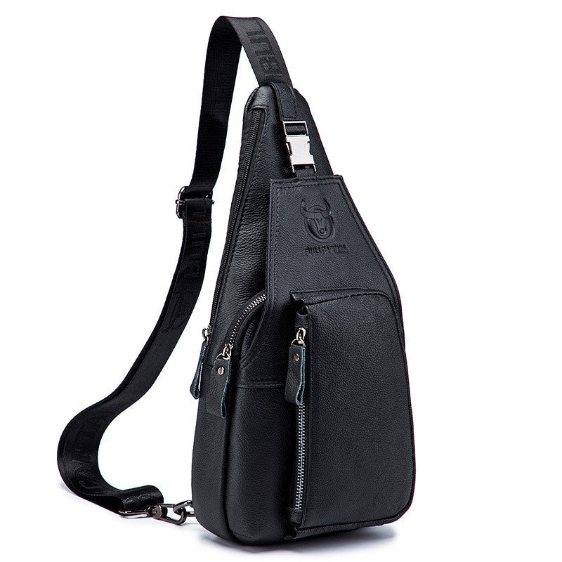 Leather Chest Bag Men's Bag