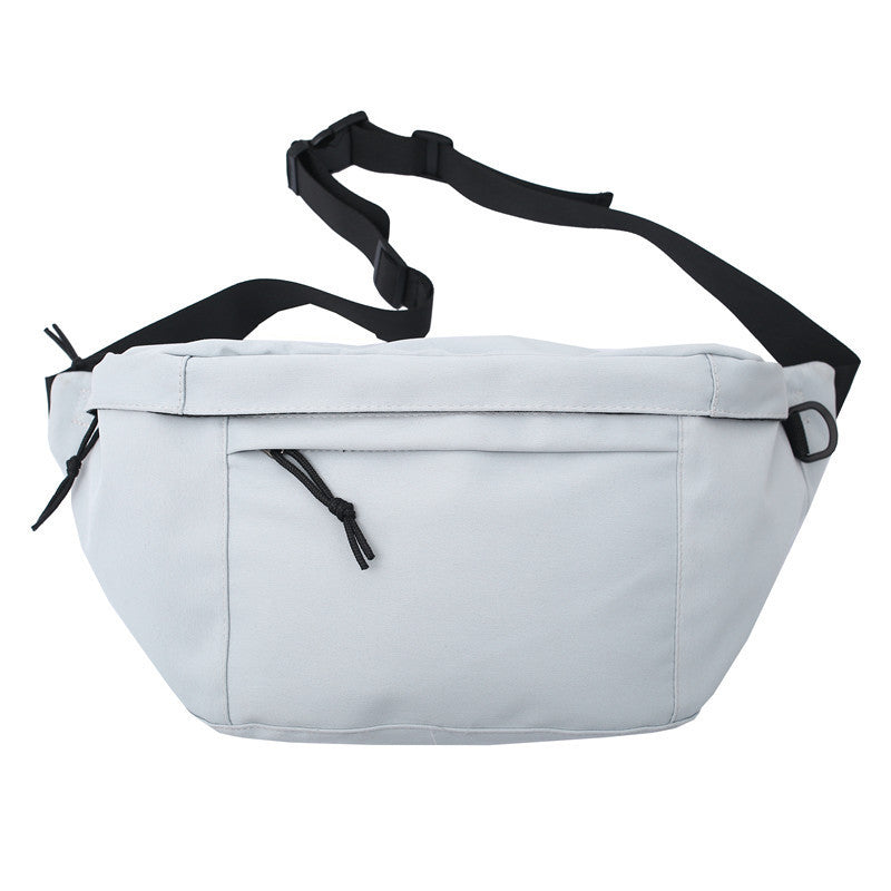 Large-capacity Canvas Chest Bag Messenger Bag Korean Fashion Casual Sports Women's Bag