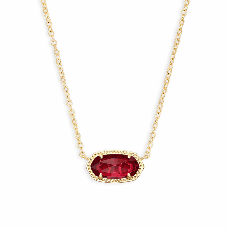 Elegant Gold-Plated Crystal Pendant Necklace