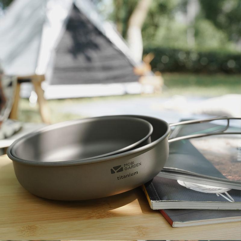 Portable Titanium Camping Frying Pan