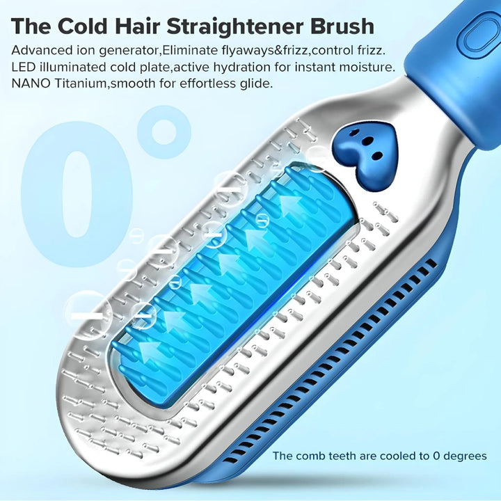 Cold Comb Electric Hair Straightener & Curler