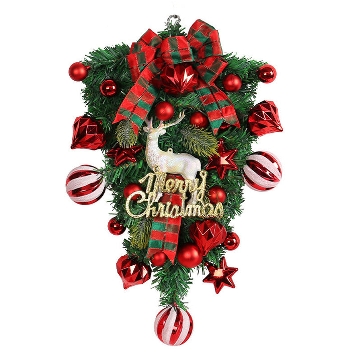 Christmas Decorations Elk Upside Down Tree Garland