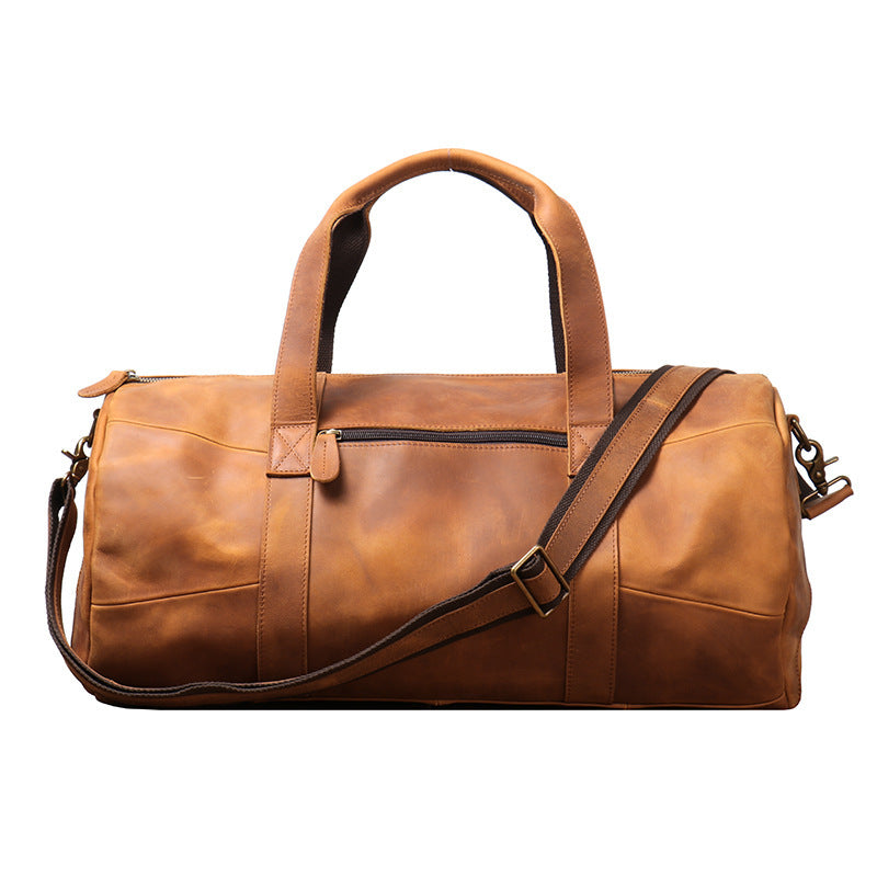 Men's Genuine Leather Portable Travel Bag