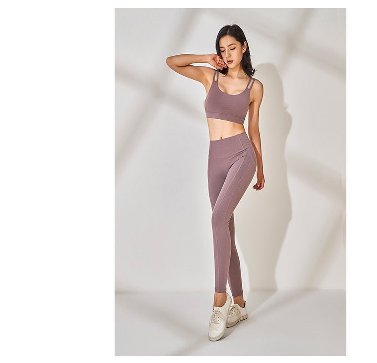 High waist hip trousers fitness yoga pants dance pants