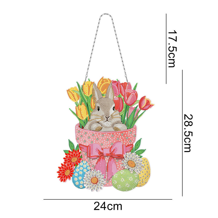 New Easter Bunny Series Decorative Ring Hanging Painting DIY Diamond Painting