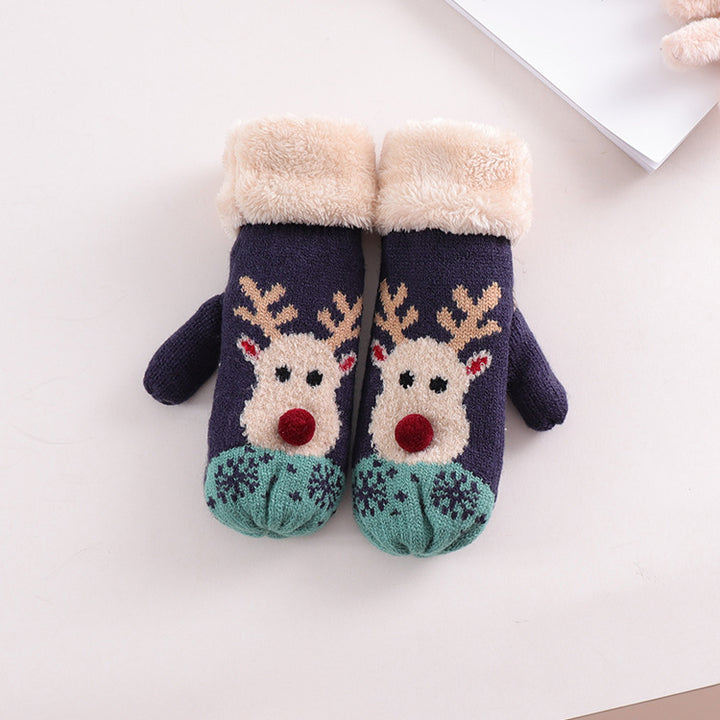 Christmas plush gloves