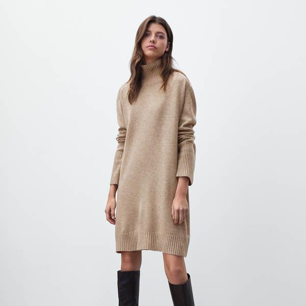 Ethereal Autumn Knit Dress