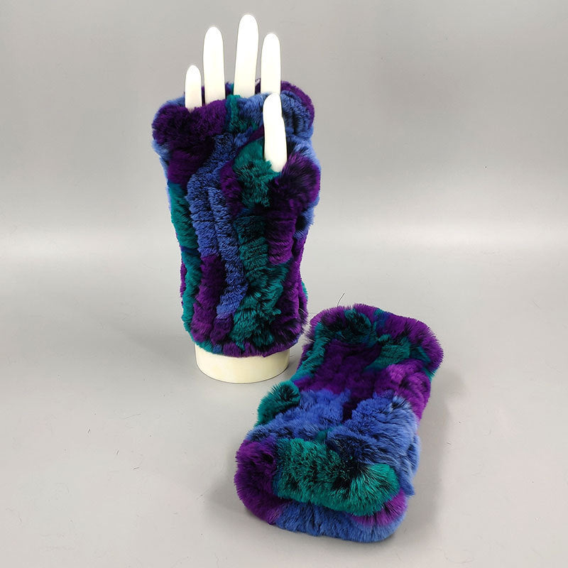 Winter Wristband Mid-length Gloves