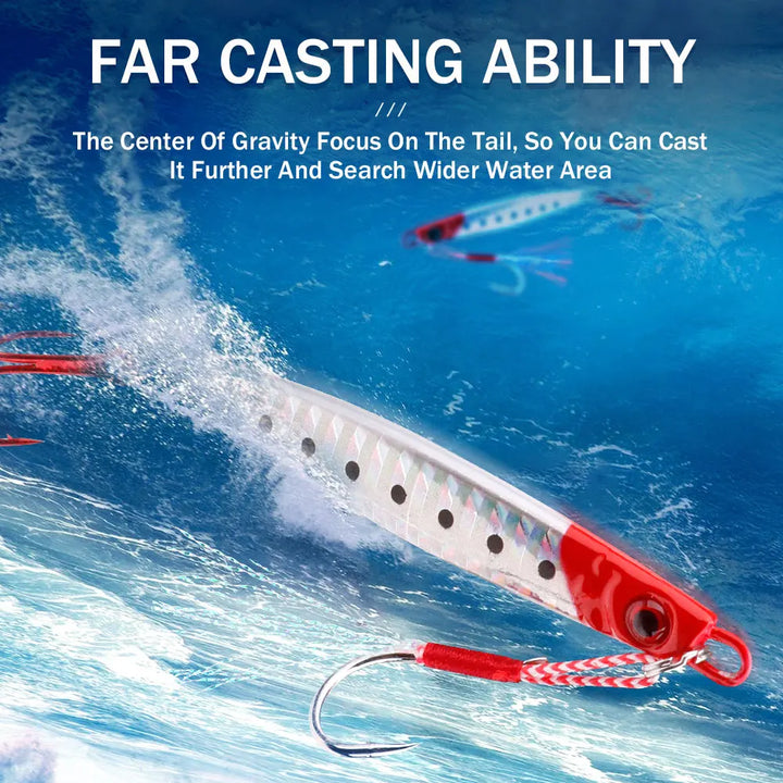 Metal Jig Spoon Fishing Lure - 25g/40g/60g for Trolling