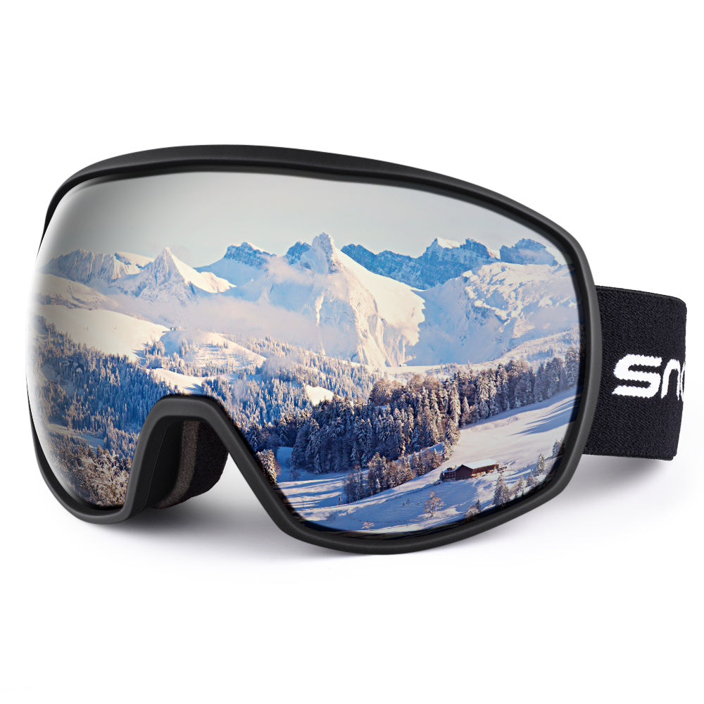 New double-layer anti-fog ski goggles, mountaineering ski goggles, men's and women's snow glasses card myopia