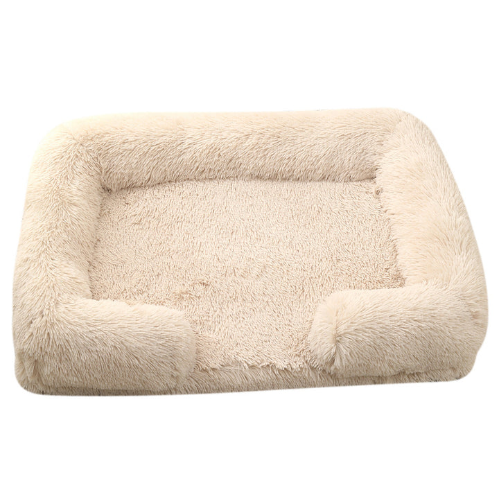 Cozy Winter Plush Dog Bed