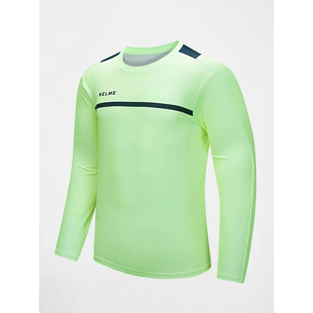 Men's Long Sleeve Football Training Top - Breathable Running Sports Shirt