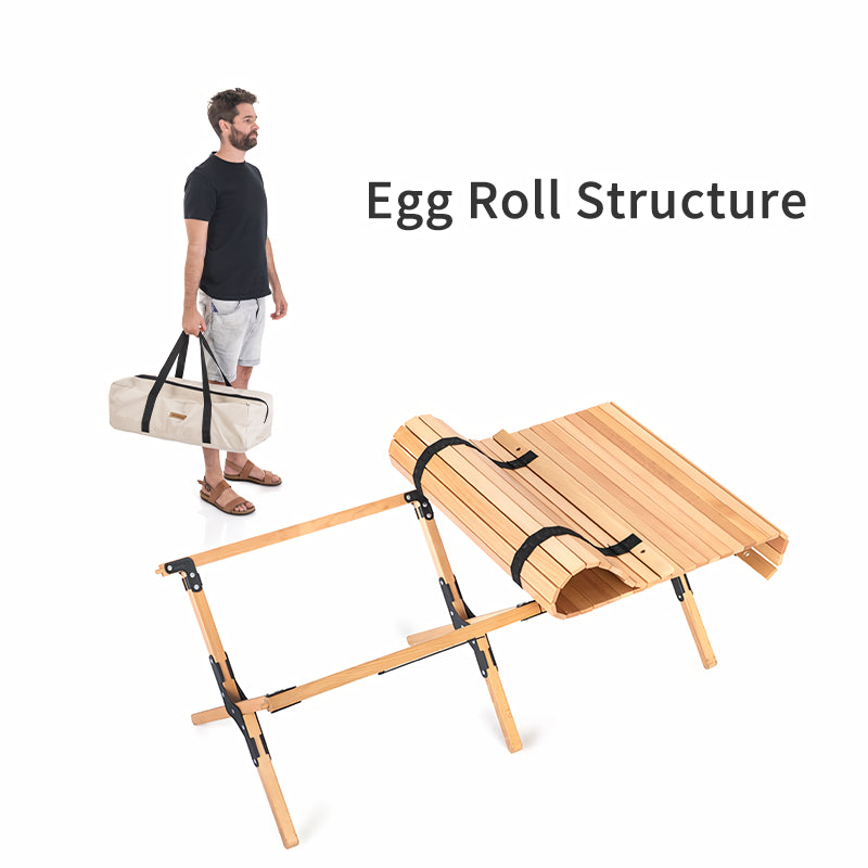 Outdoor Folding Egg Roll Table