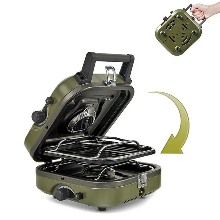 Double-Burner Folding Gas Stove