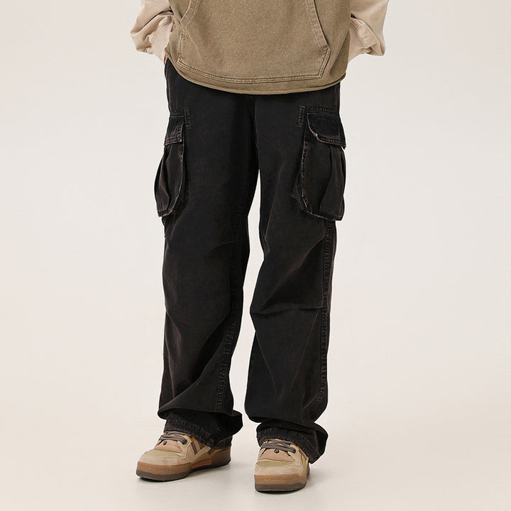 Fashion Brand American Straight Loose Micro-flared Trousers