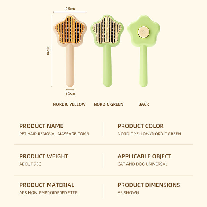 Cat Hair Removal & Grooming Brush