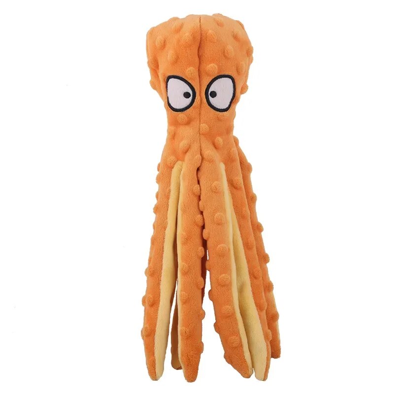 Interactive Octopus Plush Squeak Toy for Dogs